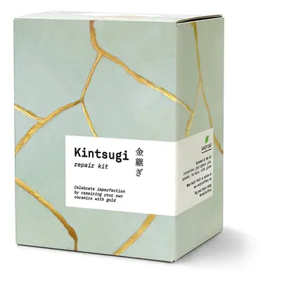 Kintsugi Repair Kit - Repair Your own Ceramics with Gold Glue - Includes Two Beautiful Practice 