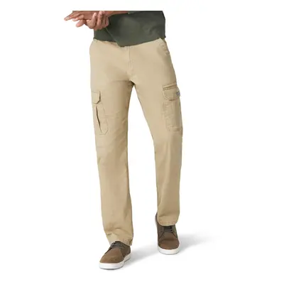 Wrangler Authentics Men's Relaxed Fit Stretch Cargo Pant, Elmwood, 32W x 29L