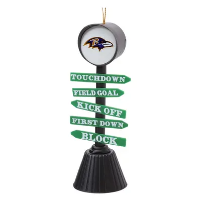 Baltimore Ravens Ornament Fan Crossing Design