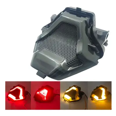 (Red) Motorcycle LED Taillight Moto rear Brake Light Indicator Lamp for Yamaha MT03 MT25 R3 R25 