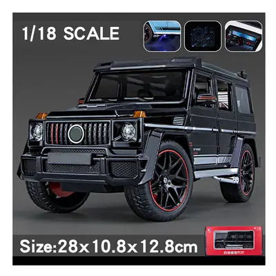 (Black box) 1:18 Benz G800 Off-Road Vehicle SUV Alloy Diecast Model Car Collection Sound & Light