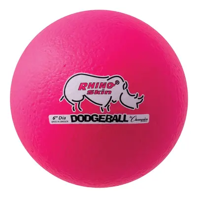 Champion Sports Rhino Skin Dodgeball (Single Neon Pink 6"")