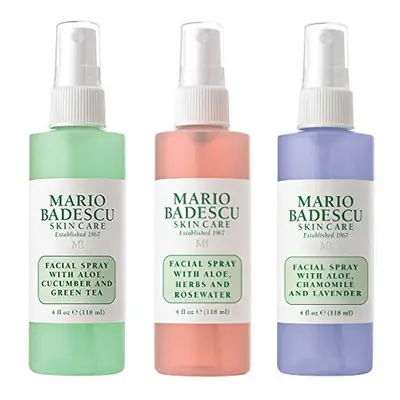 Mario Badescu Spritz. Mist. Glow. Facial Sprays 118ml each