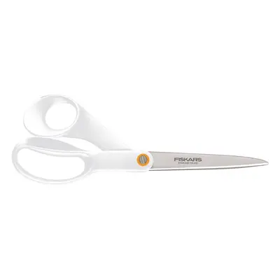 Fiskars F061200487 stationery/craft scissors Office scissors Straight cut Stainless steel, White