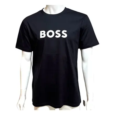 (XL) Boss Men's Cotton Regular Fit T-Shirt Black