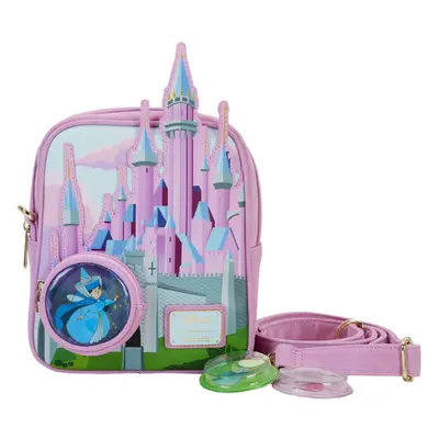 Sleeping Beauty Castle Three Good Fairies Crossbody Bag