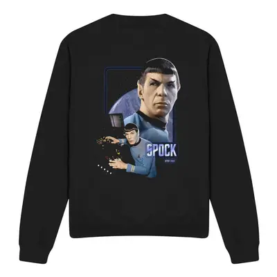 (S, Black) Star Trek Unisex Adult Spock Sweatshirt