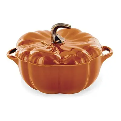 STAUB Ceramics Pumpkin Cocotte, 24-oz, Burnt Orange