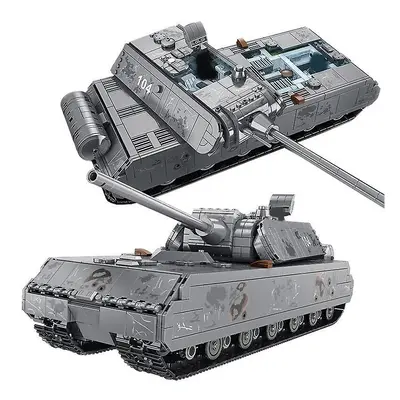 (C) Military Heavy Tank German Panzer VIII Maus Building Blocks Leopard WW2 Soldier Police Army 