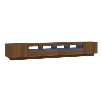 (Brown oak) vidaXL TV Cabinet with LED Lights TV Stand Media Unit Furniture Multi Colours