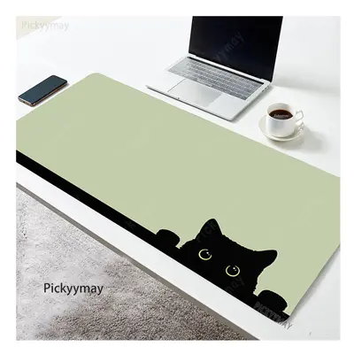 (WA00395 Cat (26), 900x400x4mm) Large Mouse Pads Kawaii Plants Office Mausepads Mousepad Rubber 