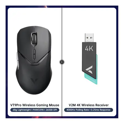 (Model 2) Rapoo VT9PRO 68g Ultra-Light Dual Mode Wireless Gaming Mouse Esports Grade Performance