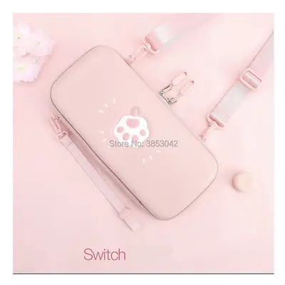 (Pink switch normal) Portable Hard Shell Case for Nintend Switch Lite Carrying Storage Bag for N