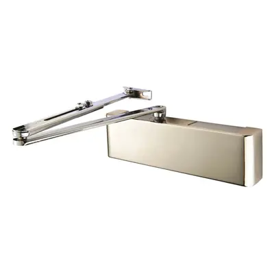 Full Cover Overhead Door Closer Variable Power 5 Polished Nickel Plated