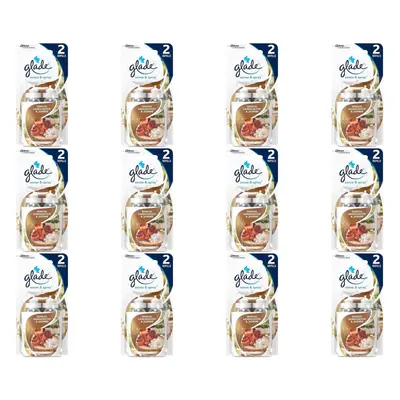 Glade Sense & Spray Twin Pack Sensual Sandalwood & Jasmine Refills, x 18ml (Pack of 12)