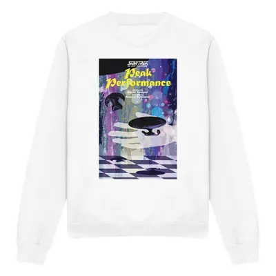 (S, White) Star Trek Unisex Adult The Next Generation Season Episode Sweatshirt