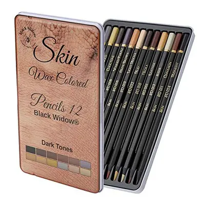 Black Widow Skin Colored Pencils for Adults - Color Pencils for Portraits and Skintone Artists -