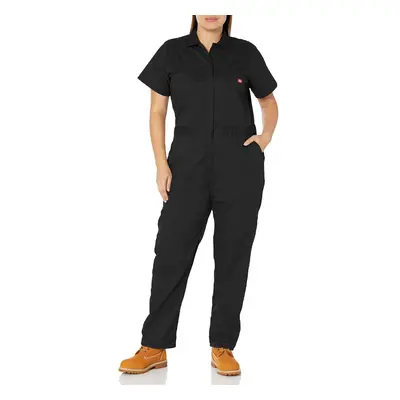 Dickies Women's Plus Size Flex Short Sleeve Coverall Black v1 1PS