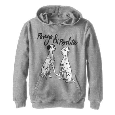 Disney Boy's Pongo Perdita Hoodie Athletic Heather Medium