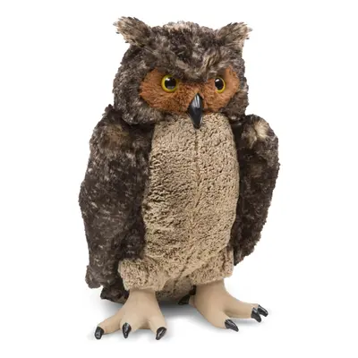 Melissa & Doug Giant Owl - Lifelike Stuffed Animal (17 inches tall)