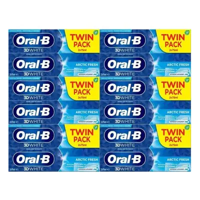 Oral-B Tooth Paste 3D White Arctic Fresh Twin Pack Twin Pack 75ml - Pack of