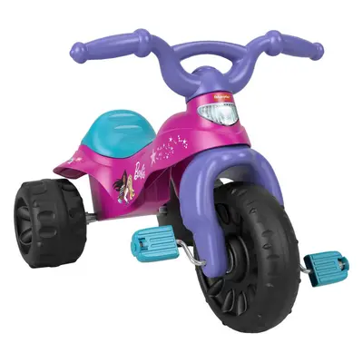 Fisher-Price Barbie Toddler Tricycle Tough Trike Toy Bike with Handlebar Grips & Storage for Pre