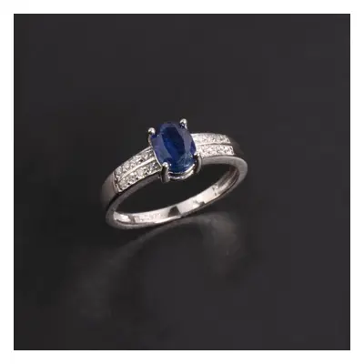 (blue, US RING SIZE:9#) Light Luxury Gorgeous Design Of Natural Blue Kyanite Gems For Women Birt