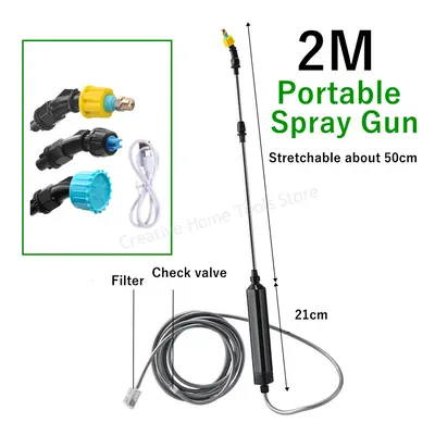 (Spray gun 2m) 5L Electric Sprayer Rechargeable Lithium Battery Garden Sprayer Agricultural Irri