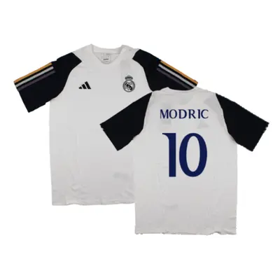 (M) Real Madrid Core Tee (White) (Modric 10)