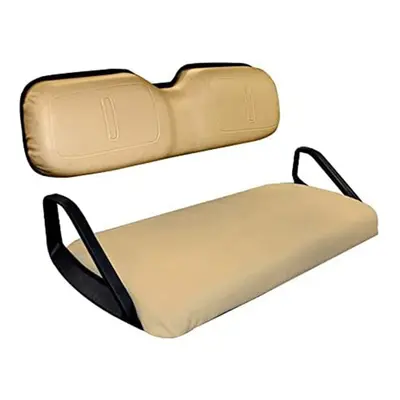 1Set Golf Cart Tan Front Seat Bottom Cover & Backrest for