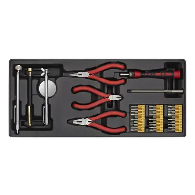 38 Piece PREMIUM Precision & Pick Up Tool Set with Modular Tool Tray - Organizer