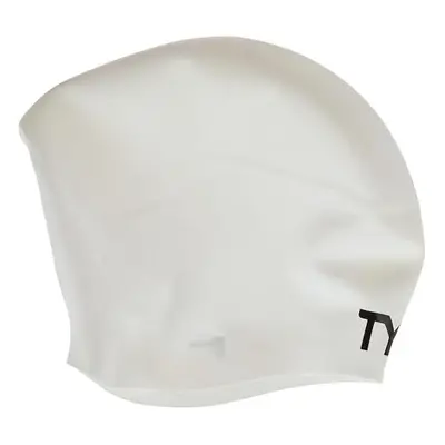 Long Hair Swimming Cap White