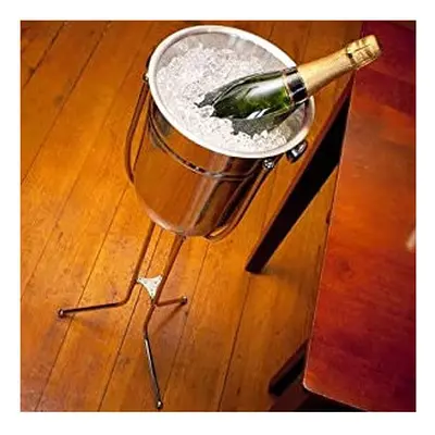 Champagne & Wine ice Bucket with Folding Stand