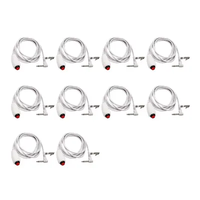 10X Nurse Call Cable 6.35mm Line Device Emergency with Push Button Switch