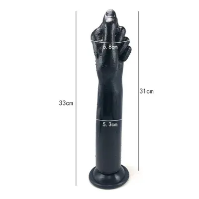 (C Black) Anal Plug Hand Touch Fist Dildo Sex Toys For Women G-spot Simulation Female Vaginal Ma