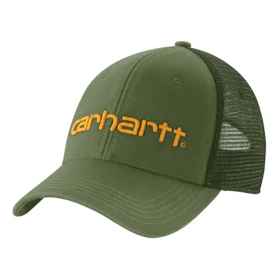 Carhartt Men's Canvas Mesh-Back Logo Graphic Cap Chive