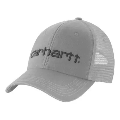 Carhartt Men's Canvas Mesh-Back Logo Graphic Cap Asphalt/Black OS