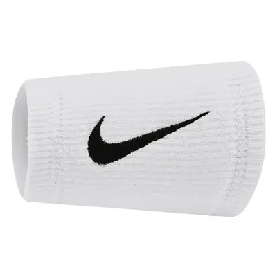 Nike Elite Doublewide Wristbands (2-Pack) - Unisex (White)