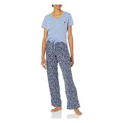 Tommy Hilfiger Women's Top and Logo Pant Lounge Bottom Pajama Set Pj