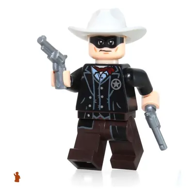 LEGO Minifigure: Lone Ranger with Silver Revolvers (2013 Version)