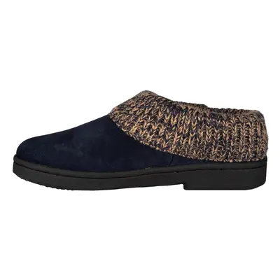 Clarks Women's Knit Scuff Slipper Blue M US