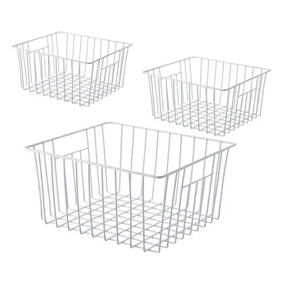 Y.Z.Bros Freezer Wire Baskets Kitchen Storage Organizer Bins for Chest and Upright Freezer Refri