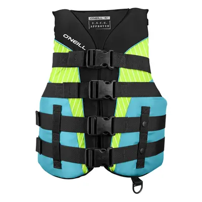 O'Neill Women's Superlite USCG Life Vest Black/Turquoise/Lime:Turquois