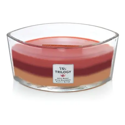 Woodwick Ellipse Scented Candle Autumn Harvest Trilogy 16oz | Up to Hours Burn Time