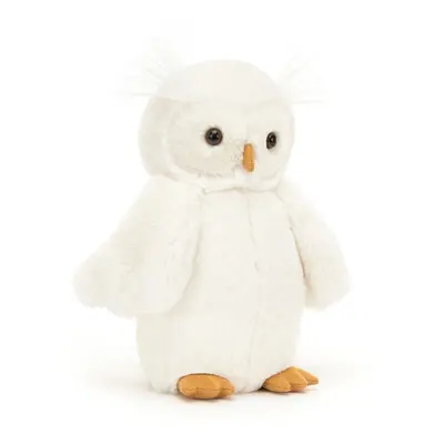 Jellycat Bashful Owl Original (Medium) H: 10cm x W: 10cm x W: 24cm