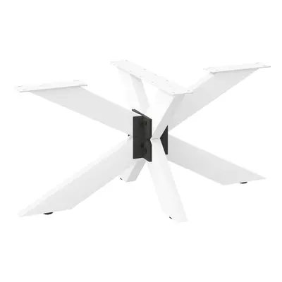 (white, x x (42-43) cm) vidaXL Dining Table Legs Spider Shape Desk Legs Furniture Legs pcs Steel