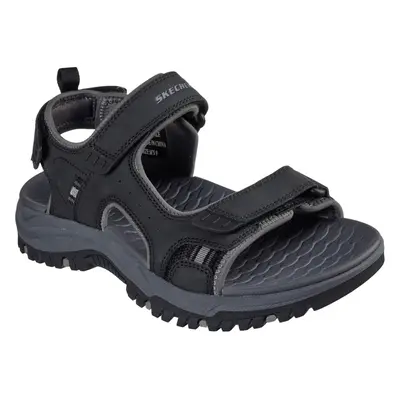 (Black, (Adults')) Skechers Prewitt Rigdon Synthetic Men's Black Sandals