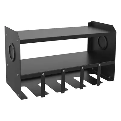 Wall Mounted Power Tool Storage Rack - Open Fronted Bays - Shelves