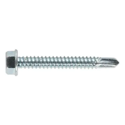 100 PACK 6.3 x 50mm Self Drilling Hex Head Screw - Zinc Plated Fixings Screw