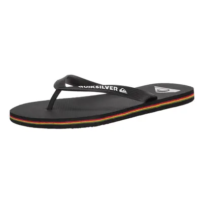 Quiksilver Mens Molokai Point Flip Flop Sandal BlackREDgreen